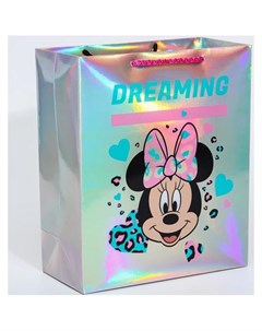 Пакет голография горизонтальный Dreaming минни маус 25 х 21 х 10 см Disney