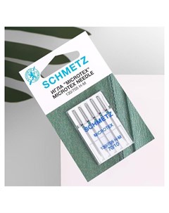 Иглы для бытовых швейных машин микротекс 70 5 шт Schmetz