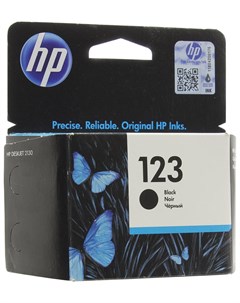 Картридж струйный F6v17ae Deskjet 2130 123 чёрный оригинальный ресурс 120 стр Hp