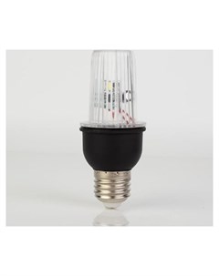Лампа светодиодная строб прозрачная е27 4led 3 Вт 220 В 6500к белое свечение Luazon home