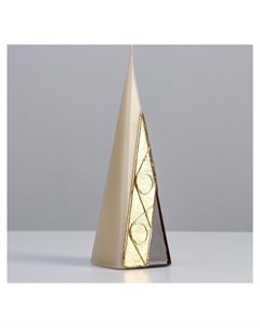 Свеча пирамида Нуар 6 5х6 5х23 см карамель Poland trend decor candle