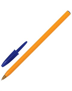 Ручка шариковая Orange синяя корпус оранжевый узел 0 8 мм линия письма 0 3 мм Bic