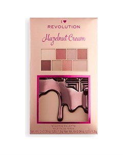 Палетка теней для век Hazelnut Cream Mini Chocolate Eyeshadow Palette I heart revolution