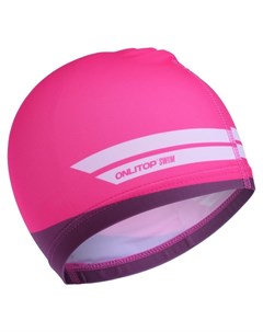 Шапочка для плавания детская розовая Onlitop