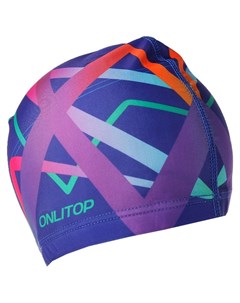 Шапочка для плавания взрослая разноцветная Onlitop
