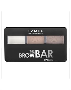 Набор для бровей тени и воск Brow Bar Palette Lamel professional
