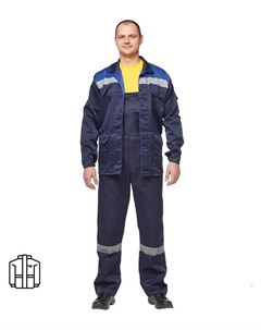 Куртка рабочая летняя мужская л03 КУ с СОП синяя Nnb