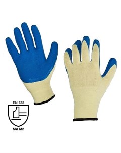 Перчатки защитные трикотажные с латексн текстурирован покрытие Nnb
