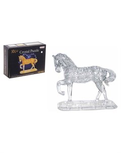 Пазл 3D кристаллический Лошадь на подставке 100 деталей Nnb