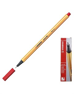 Ручка капиллярная Point 88 0 4 мм чернила красные 88 40 Stabilo