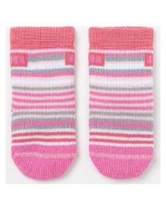 Носки детские махровые цвет розовый размер 9 10 Носкофф