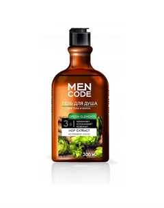 Гель для волос и тела Green Elements 300 мл Men code