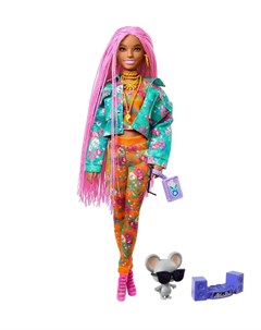 Кукла Extra с розовыми косичками Barbie