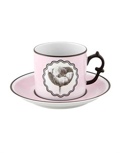 Чайная пара Herbariae цвет розовый Vista alegre