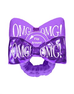 Реверсивный бант повязка для фиксации волос во время косметических процедур фиолетовый плюш фиолетов Double dare omg!