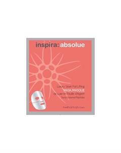 Роскошная лифтинг маска с серебряной фольгой Luxury Silver Foil Lifting Mask 1 шт Inspira Absolue Inspira cosmetics