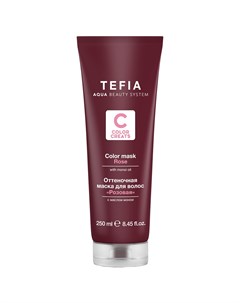 Оттеночная маска для волос с маслом монои Розовая 250 мл Color Creats Tefia