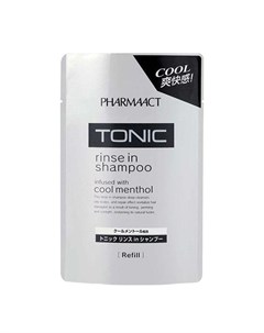 Тонизирующий шампунь 2 в 1 для мужчин Pharmaact Tonic Rinse in Shampoo сменный блок 400 мл Шампуни д Kumano cosmetics