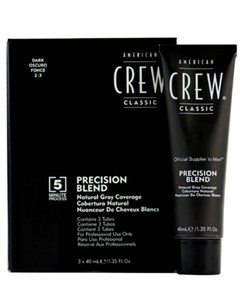 Precision Blend Краска для седых волос темный оттенок 2 3 3х40 мл Камуфляж седины American crew
