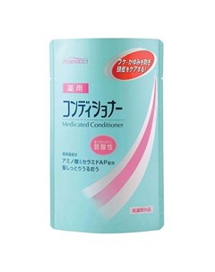 Слабокислотный кондиционер против перхоти и зуда кожи головы Pharmaact Medicated Conditioner сменный Kumano cosmetics