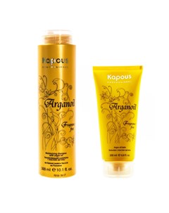 Набор для волос Arganoil с маслом арганы увлажняющий шампунь 300 мл бальзам для волос 200 мл Fragran Kapous professional