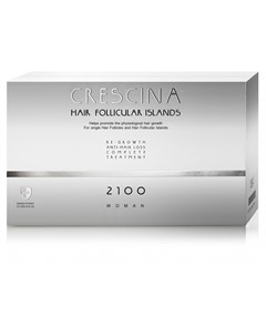 Комплекс для женщин Follicular Islands 2100 лосьон для стимуляции роста волос 10 лосьон против выпад Crescina