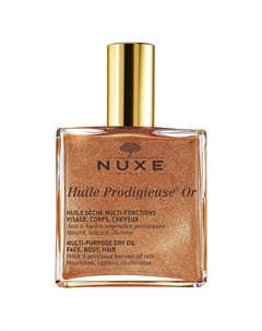 Мерцающее сухое масло для лица тела и волос Huile Prodigieuse Or Multi Purpose Dry Oil 50 мл Prodigi Nuxe