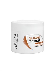 Сахарный скраб с маслом миндаля Sugar Scrub Post epil 300 мл Aravia professional