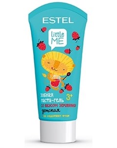 Детская зубная паста гель со вкусом земляники 60 мл Little Me Estel professional