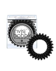 Резинка браслет для волос POWER True Black с подвесом черный Power Invisibobble