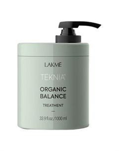 Интенсивная увлажняющая маска для всех типов волос Organic balance treatment 1000 мл Teknia Lakme