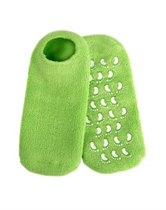 Гелевые носочки увлажняющие с экстрактом зеленого чая 1 пара Перчатки и носочки для маникюра и педик Beauty style