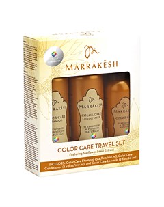 Подарочный набор для окрашенных волос шампунь кондиционер спрей 2 90 мл 30 мл Color Care Marrakesh