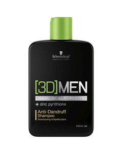 Шампунь против перхоти Anti Dandruff Shampoo 250 мл 3D MEN Schwarzkopf professional