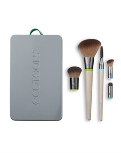 Набор кистей для макияжа Daily Essentials Total Face Kit 5 сменных насадок и 2 ручки Interchangeable Ecotools