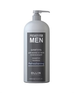 Освежающий шампунь для волос и тела для мужчин 1000 мл Premier For Men Ollin professional