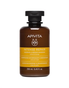 Питательный и восстанавливающий шампунь с оливой и медом 250 мл Hair Apivita