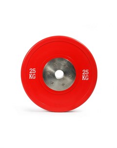 Профессиональный соревновательный диск для штанги 25 кг красный Stecter