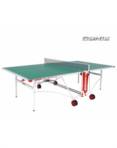 Всепогодный теннисный стол Outdoor Roller De Luxe зеленый Donic