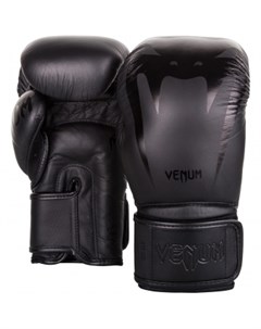 Перчатки боксерские Giant 3 0 Black Black Nappa Leather Venum