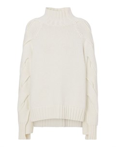 Белый кашемировый свитер Burberry