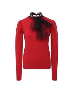 Пуловер из шерсти и вискозы Red valentino