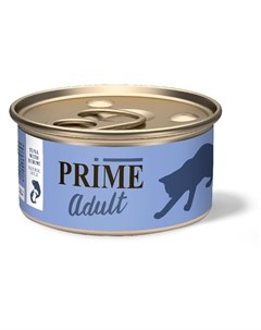 ADULT Тунец с сурими в собственном соку для кошек 70 гр Prime