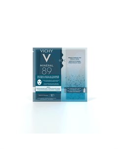 Тканевая экспресс маска из микроводорослей для интенсивного увлажнения кожи лица 29 мл Mineral 89 Vichy