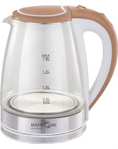 Чайник электрический MAXTRONIC MAX 406 1800Вт 1 8л бежево белый Bit