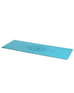 Коврик для йоги 185x68x0 4 см Yoga PU Mat полиуретан c гравировкой PUMAT 157 бирюзовый Inex