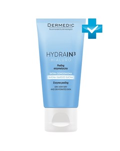 Энзимный пилинг для сухой и обезвоженной кожи лица Hialuro Enzyme Peeling 50 г Hydrain3 Dermedic