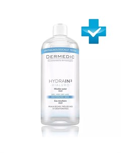 Мицеллярная вода H2O 500 мл Hydrain3 Dermedic