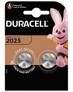 Батарейки Lithium Cr2025 литиевые комплект 2 шт в блистере Duracell