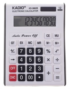 Калькулятор настольный 12 разрядный 3862B двойное питание Кнр